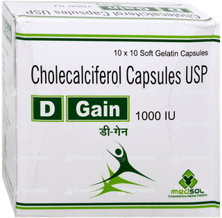 D Gain 1000Iu Capsule 10
