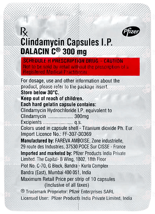 Dalacin C 300mg Capsule 10