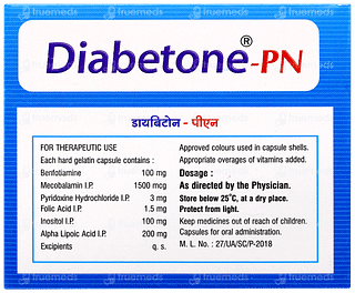 Diabetone Pn Capsule 15