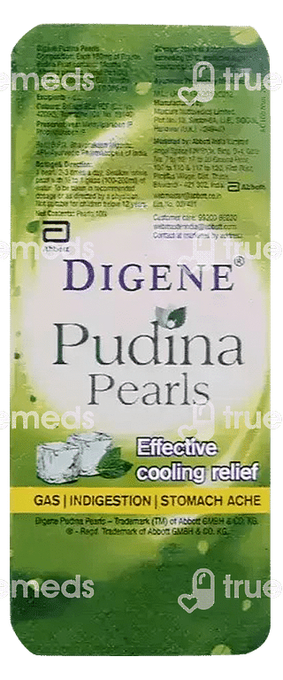 Digene Pudina 300/25/25 MG Capsule 10