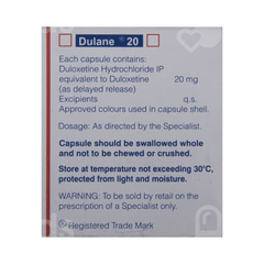 Dulane 20 Capsule 10