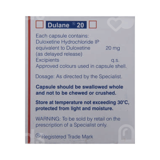Dulane 20 Capsule 10