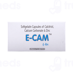 E Cam 500 Mg/0.25mcg/7.5mg Capsule 10
