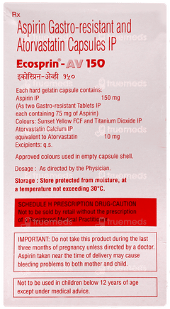 Ecosprin Av 150 Capsule 15 Ecosprin Av 150 Capsule 15