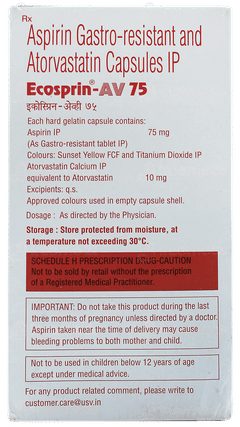 Ecosprin Av 75 Capsule 15