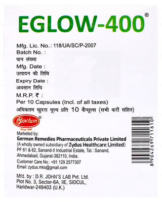 Eglow 400 MG Capsule 10