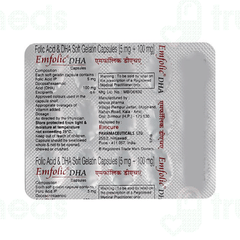 Emfolic Dha 5/100 MG Capsule 15