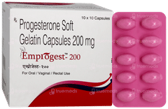 Emprogest 200 Capsule 10