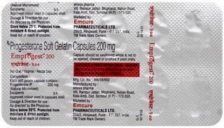 Emprogest 200 Capsule 10