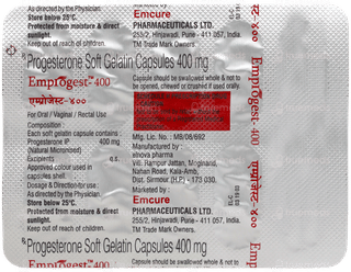 Emprogest 400 Capsule 10