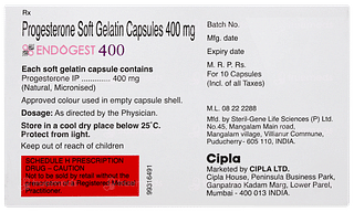 Endogest 400 Capsule 10