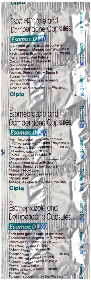 Esomac D 20 Capsule 10