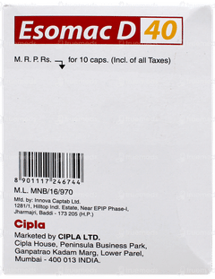 Esomac D 40 Capsule 10