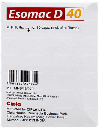 Esomac D 40 Capsule 10