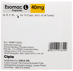 Esomac L 40Mg Capsule 10 Esomac L 40Mg Capsule 10
