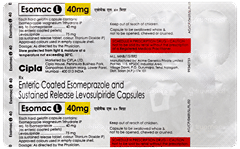 Esomac L 40Mg Capsule 10 Esomac L 40Mg Capsule 10