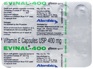 Evinal 400 Capsule 10