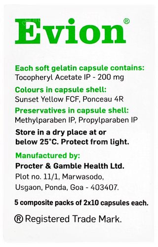 Evion 200 Capsule 10