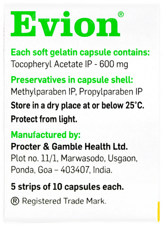 Evion 600 Capsule 10