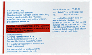Exelon 1.5 Mg Capsule 14
