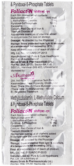 Foliact N Tablet 10