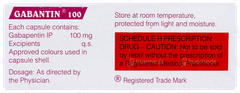 Gabantin 100 Capsule 10 Gabantin 100 Capsule 10
