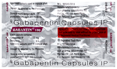 Gabantin 100 Capsule 10 Gabantin 100 Capsule 10