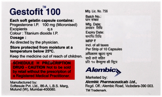 Gestofit 100 Capsule 10