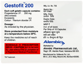 Gestofit 200 Capsule 10