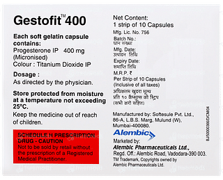 Gestofit 400 Capsule 10