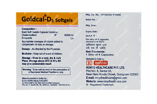 Goldcal D3 60000 IU Capsule 4