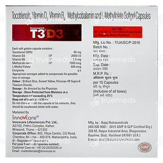 Innovcares T3 D3 Capsule 15