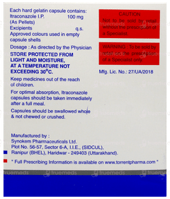 Itraclar 100 Capsule 10 Itraclar 100 Capsule 10