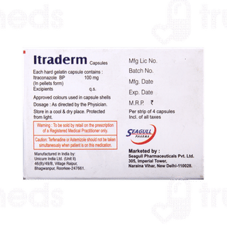 Itraderm 100 MG Capsule 4