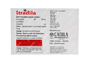 Itradila 100 MG Capsule 10