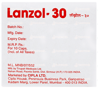 Lanzol 30 Capsule 10