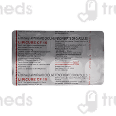 Lipicure Cf 10/160 MG Capsule 10 Lipicure Cf 10/160 MG Capsule 10
