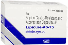Lipicure As 75 Capsule 10 Lipicure As 75 Capsule 10