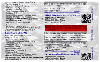 Lipicure As 75 Capsule 10