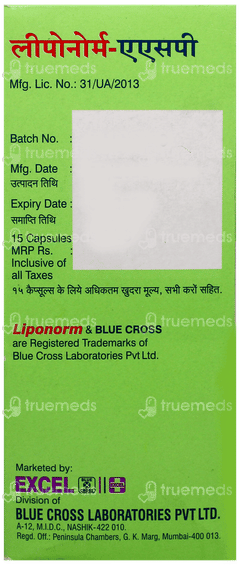 Liponorm Asp Capsule 15
