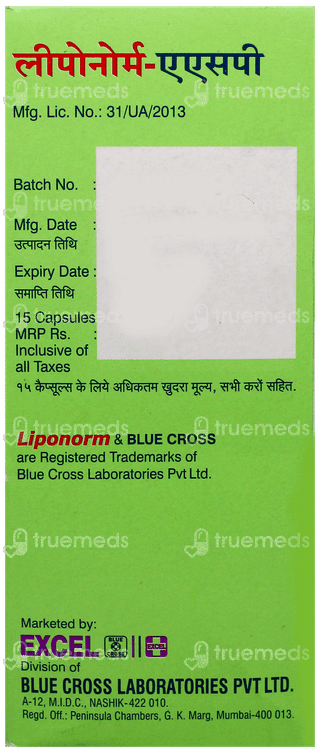 Liponorm Asp Capsule 15