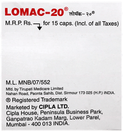 Lomac 20 Capsule 15 Lomac 20 Capsule 15