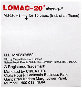 Lomac 20 Capsule 15