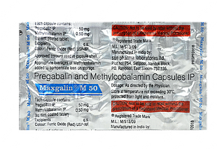 Maxgalin M 50 Mg/500mcg Capsule 10