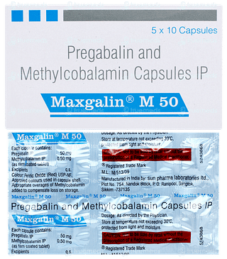 Maxgalin M 50 Capsule 10