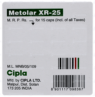 Metolar Xr 25 Capsule 15