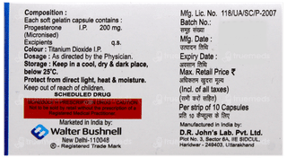 Microgest 200mg Capsule 10