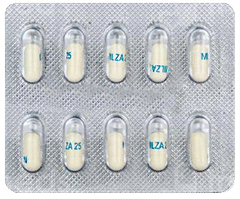 Milza 25 Mg Capsule 10