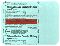 Myoril 8mg Capsule 10