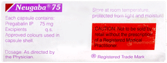 Neugaba 75 Capsule 10 Neugaba 75 Capsule 10